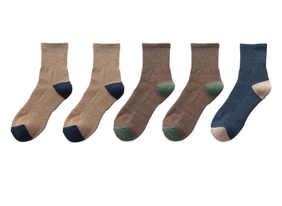 image-Men's Fashion Sports Half Terry Socks