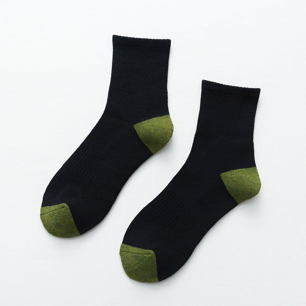 image-Men's Fashion Sports Half Terry Socks