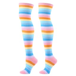 image-Festival Party Over The Knee Colorful Stripes Stockings