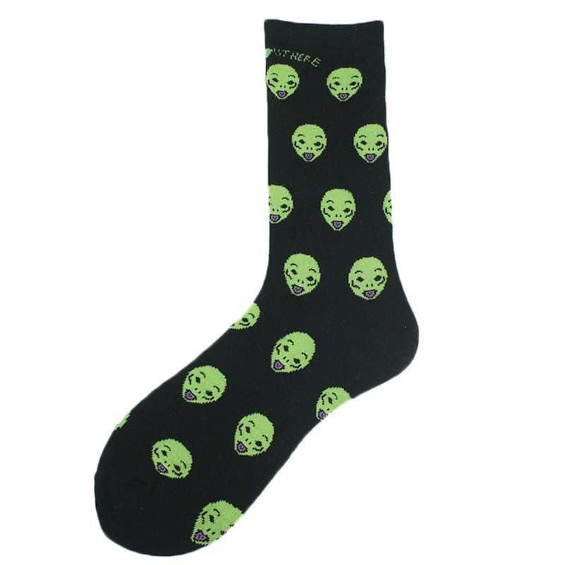 image-Men's Fashion Geometric Mid Tube Socks
