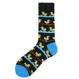 image-Men's Fashion Geometric Mid Tube Socks