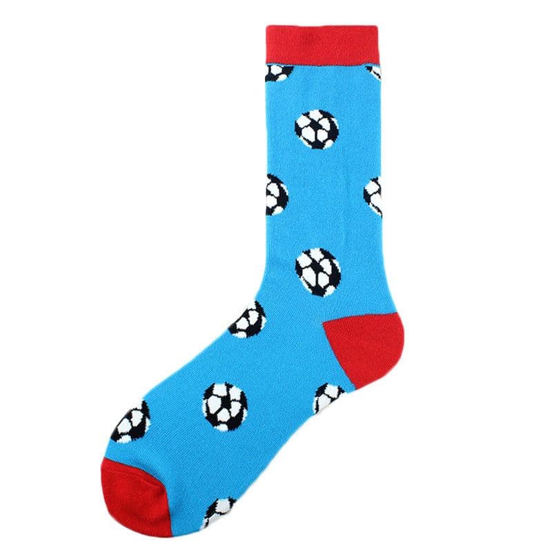 image-Men's Fashion Geometric Mid Tube Socks