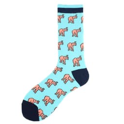 image-Men's Fashion Geometric Mid Tube Socks
