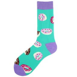 image-Men's Fashion Geometric Mid Tube Socks