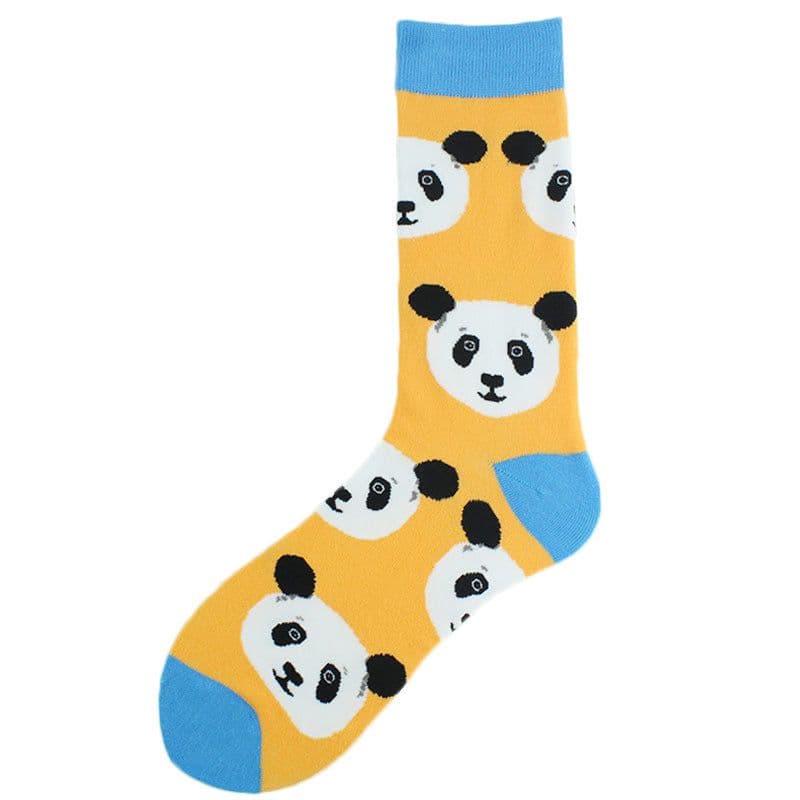 image-Men's Fashion Geometric Mid Tube Socks