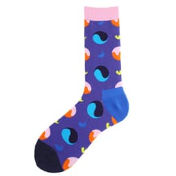 image-Men's Fashion Geometric Mid Tube Socks
