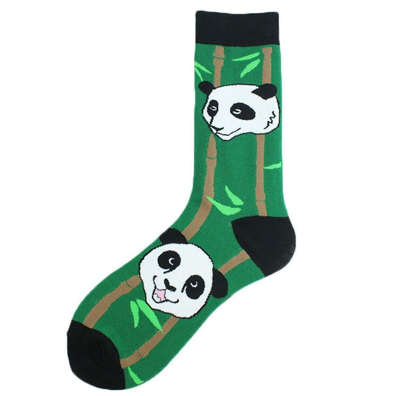 image-Men's Fashion Geometric Mid Tube Socks