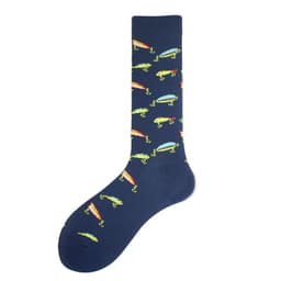 image-Men's Fashion Geometric Mid Tube Socks