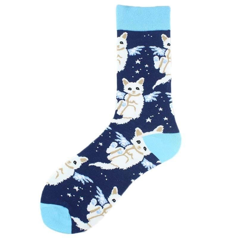 image-Men's Fashion Geometric Mid Tube Socks