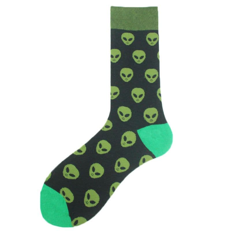 image-Men's Fashion Geometric Mid Tube Socks
