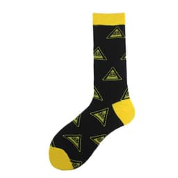 image-Men's Fashion Geometric Mid Tube Socks