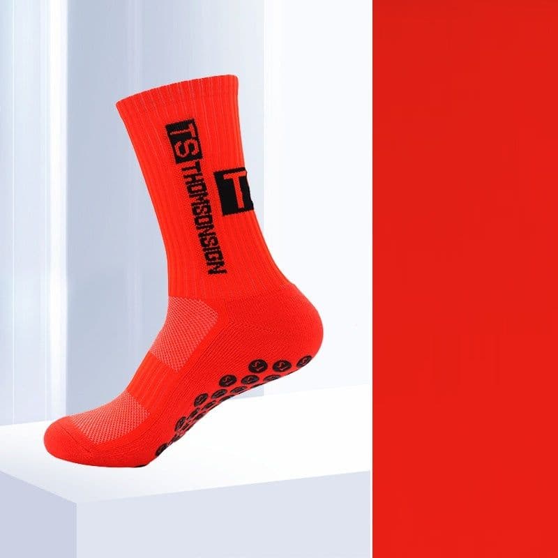 image-Large Suction Cup Non-slip Thickened Towel Bottom Football Socks