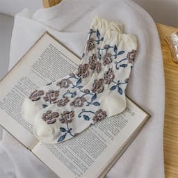 image-Women's Fashion Comfortable Casual Colorblock Socks