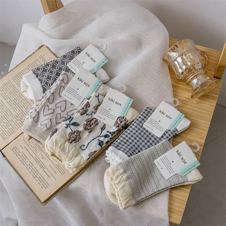 image-Women's Fashion Comfortable Casual Colorblock Socks