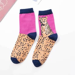 image-Women's Characteristic Animal Pattern Mid Tube Sports Stockings