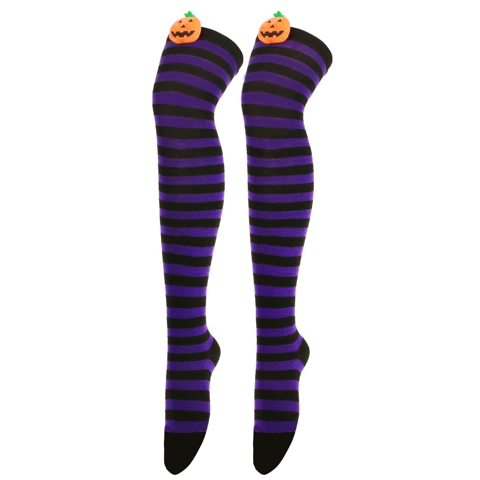 image-Cartoon Devil Over Knee Socks Women