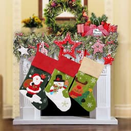 image-Fashion Christmas Ornament Knitted Sweater Socks