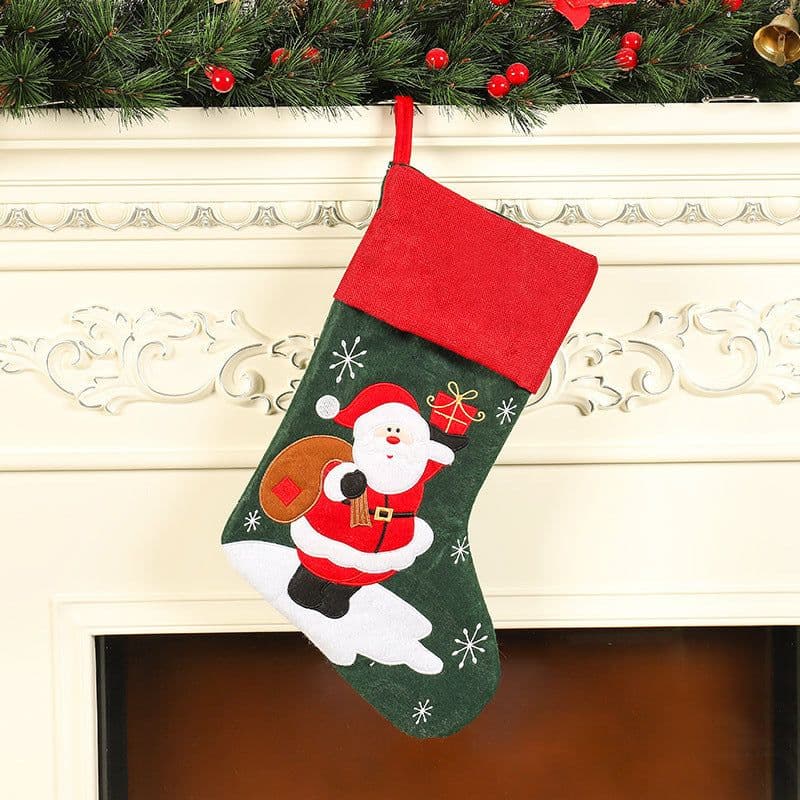 image-Fashion Christmas Ornament Knitted Sweater Socks