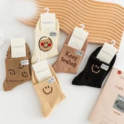 image-Cartoon Bear Ins Three-dimensional Flower Tulip Stockings Female
