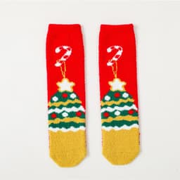 image-New Baby Christmas Cartoon Coral Velvet Stockings