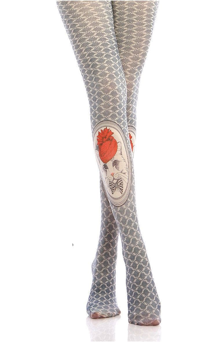 image-Lolita Cat Printed Pantyhose Personality Girl
