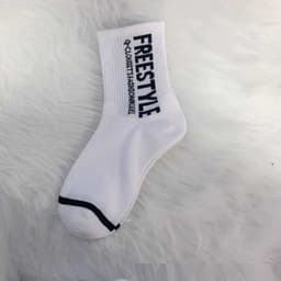 image-Spring Socks Letters Tube Socks Ins Japanese Pure Cotton Socks Hip Hop European And American Style Athletic Socks