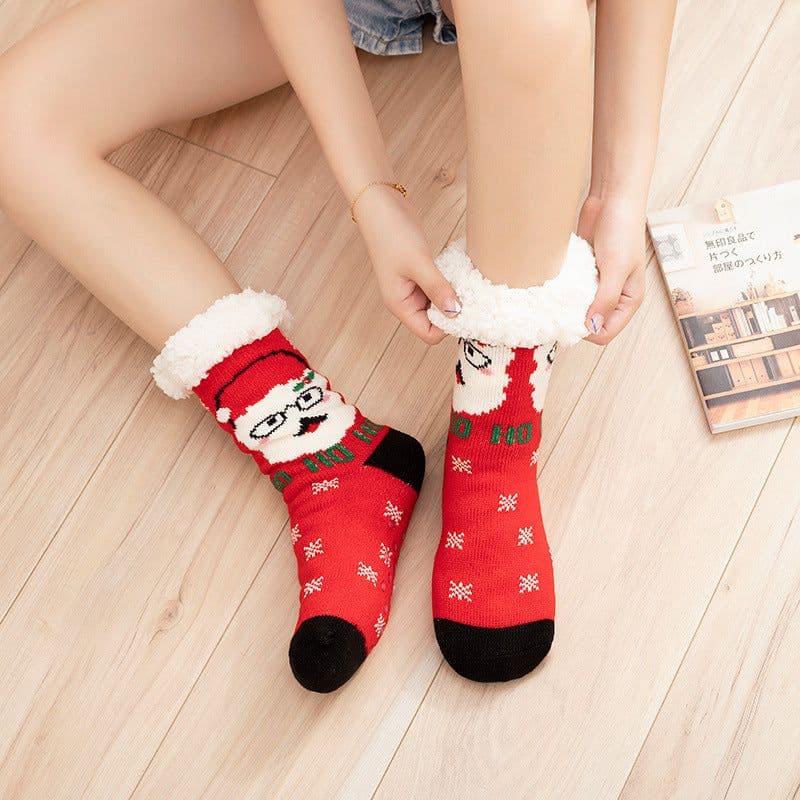 image-Household Fashionable Winter Christmas Floor Socks