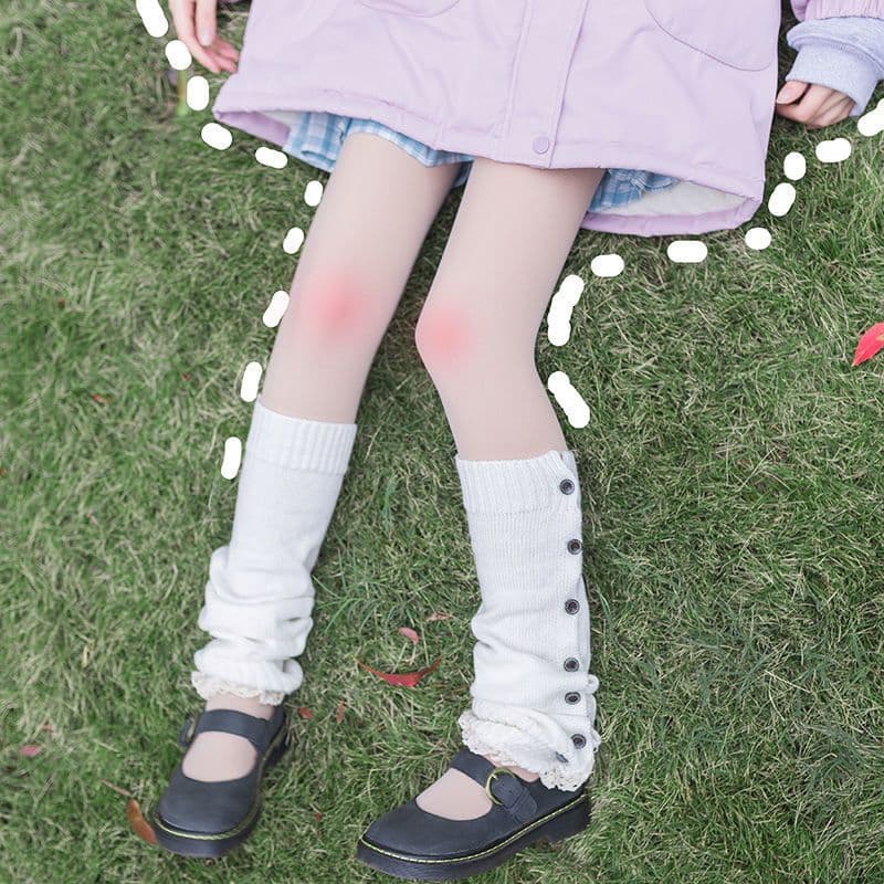 image-Japanese Soft Girls Pile Stockings In Middle Tube