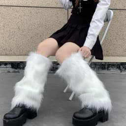 image-Japanese Soft Girls Pile Stockings In Middle Tube