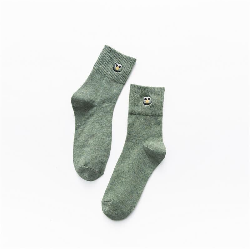 image-Funny Cartoon Embroidery Socks Male Japanese Style