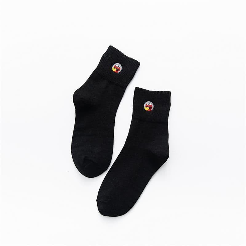 image-Funny Cartoon Embroidery Socks Male Japanese Style