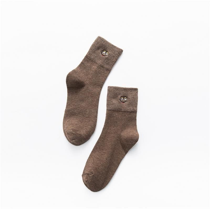 image-Funny Cartoon Embroidery Socks Male Japanese Style