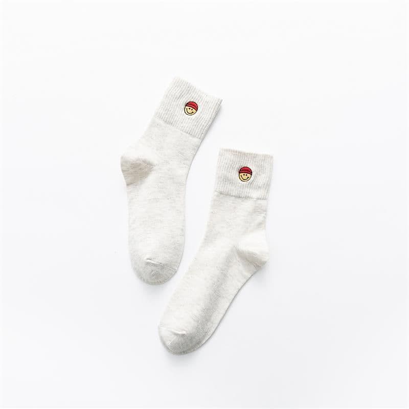 image-Funny Cartoon Embroidery Socks Male Japanese Style