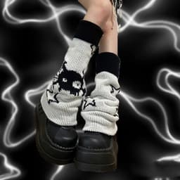 image-Japanese Spice Girl Star Skull Leg Cover