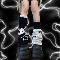 image-Japanese Spice Girl Star Skull Leg Cover