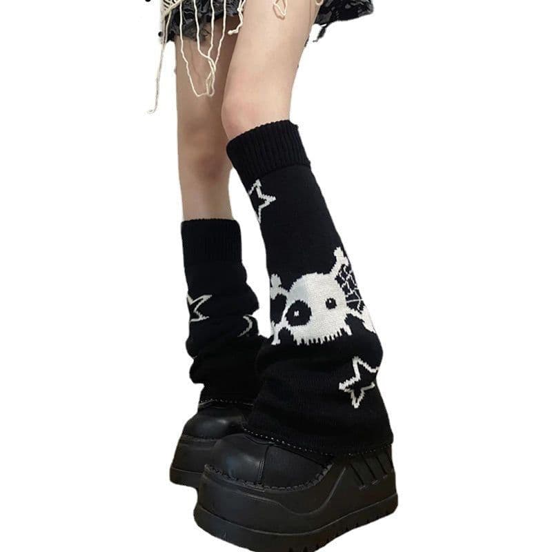 image-Japanese Spice Girl Star Skull Leg Cover