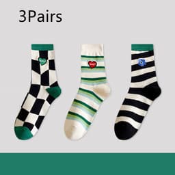 image-Green Women's Spring And Autumn Stockings
