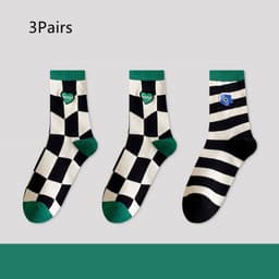 image-Green Women's Spring And Autumn Stockings