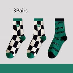 image-Green Women's Spring And Autumn Stockings