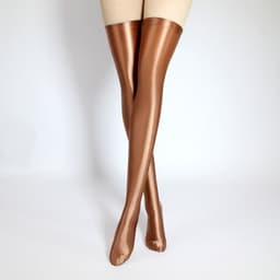 image-Beauty Shiny Silky Multicolor Japanese High Tube Half Knee Length Stockings