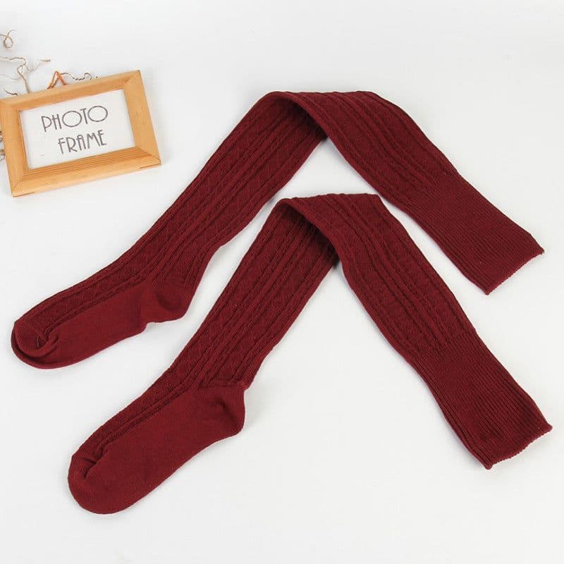 image-Women's Fashionable Knitted Over-the-knee Socks