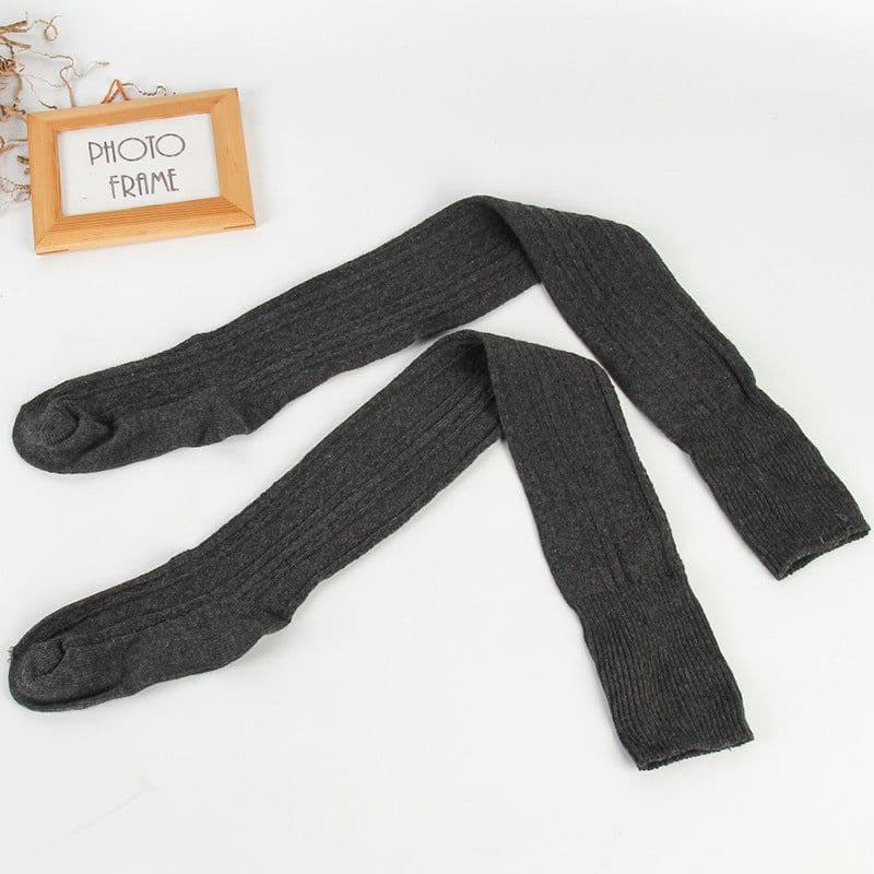image-Women's Fashionable Knitted Over-the-knee Socks