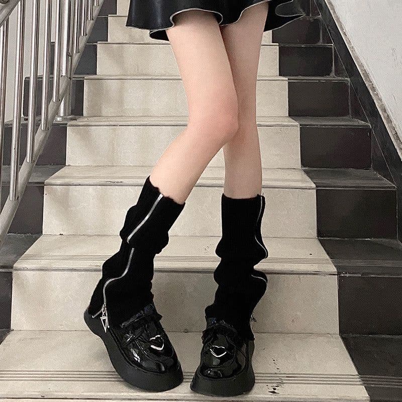 image-Japanese Zipper Leg Sleeve Is Fashionable And Warm
