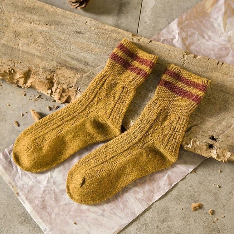 image-Double Needle Thickened Winter Warm Socks