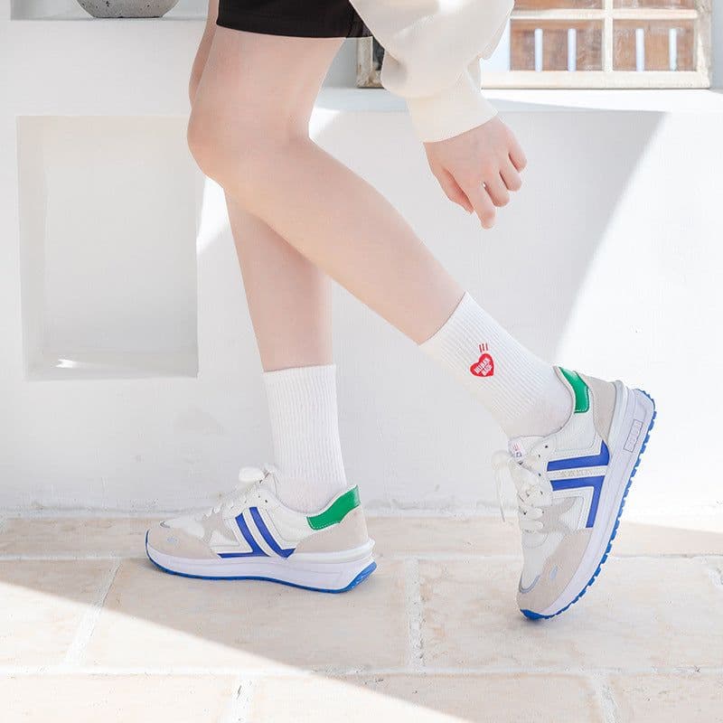 image-Solid Sock Embroidery Polar Bear