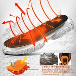 image-USB Heated Shoes Insoles Can Be Cut Winter Warm Heating Insoles Pad Feet For Boots Sneaker Shoes