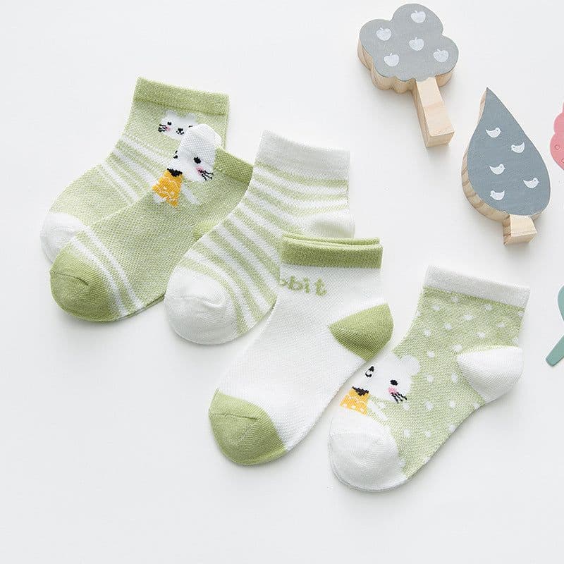image-Summer Cartoon Thin Children's Mesh Socks