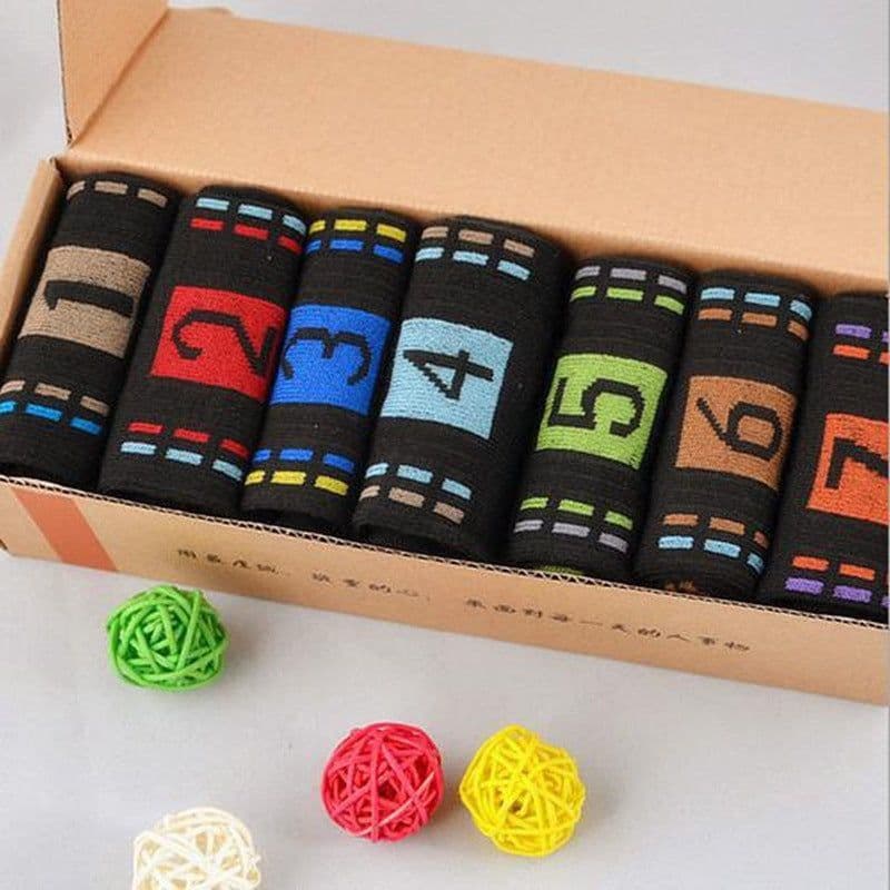 image-Creative Gift Box Socks Couple Socks For Men And Women 7 Days Gift Socks