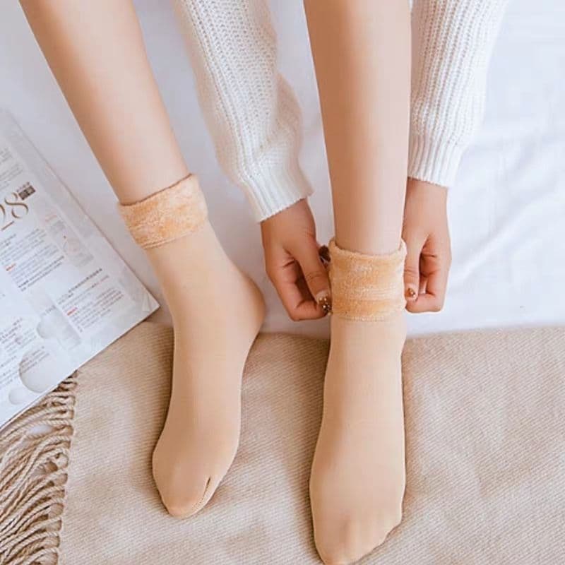 image-Korean Long Barrel Autumn And Winter Floor Bare Leg Artifact