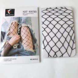 image-Women's Velvet Hollowed Out Pantyhose Fishnet Stockings Stockings